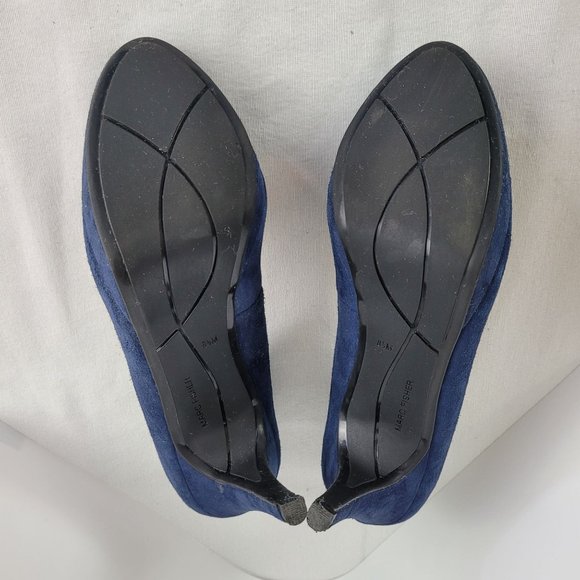 Marc Fisher Sydney Platform Heels Pumps Women's Blue Suede US Size 8.5M - Picture 7 of 7